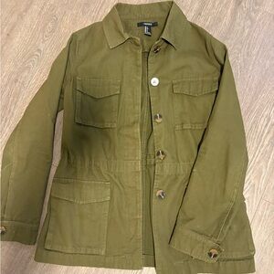 Forever 21 Olive Utility Jacket